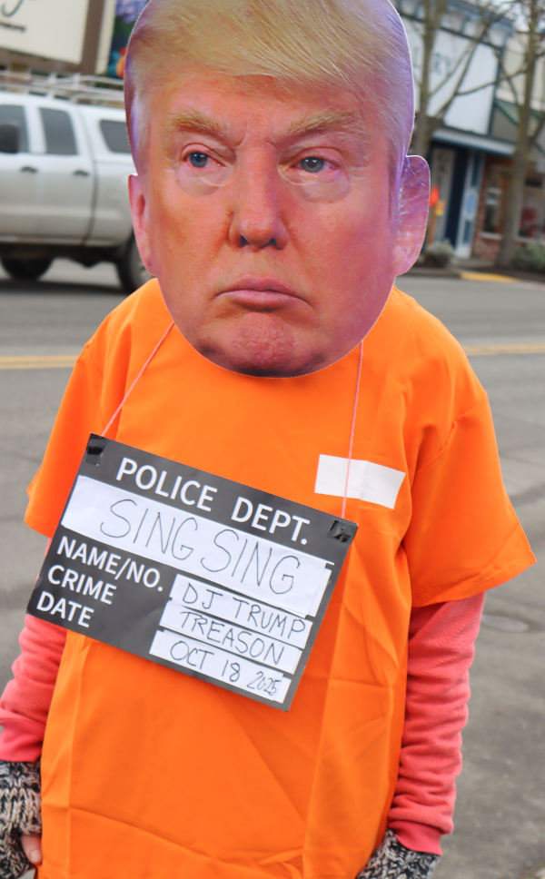 Picture of Trump in jail garb